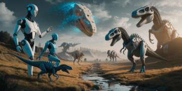 Illustration représentant la compétition mondiale de l'intelligence artificielle, symbolisant l'affrontement technologique entre les grandes puissances (États-Unis, Chine, France) et les bénéfices pour les utilisateurs du monde entier.