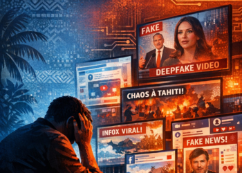Tahiti Face aux Deepfakes : Pourquoi l'Esprit Critique est Plus Vital que Jamais en Polynésie Française, Illustration sur la désinformation par deepfake et l'importance de l'esprit critique face aux vidéos générées par intelligence artificielle en Polynésie française